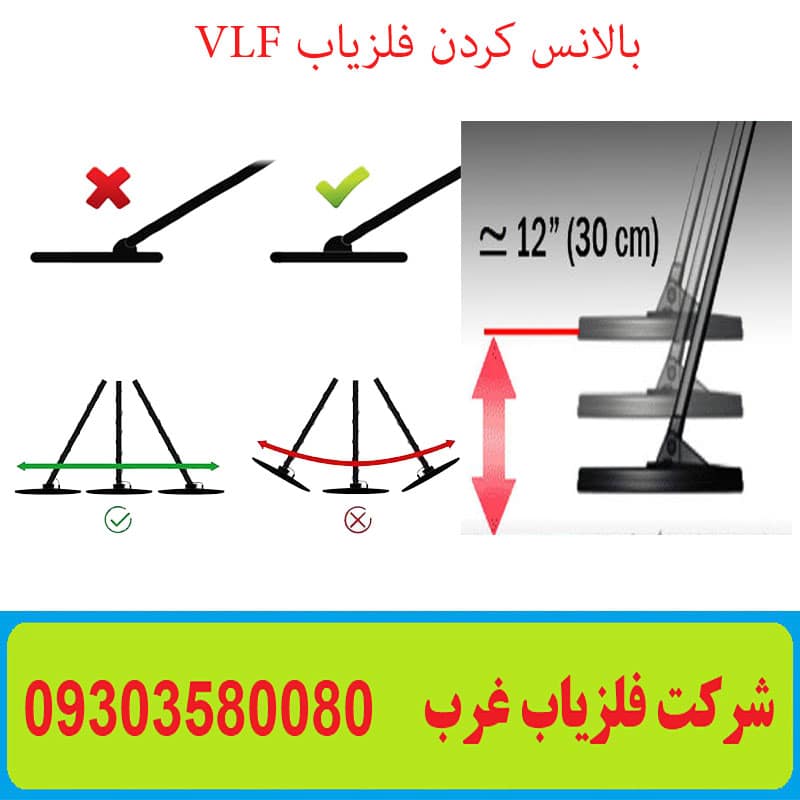بالانس کردن فلزیاب VLF