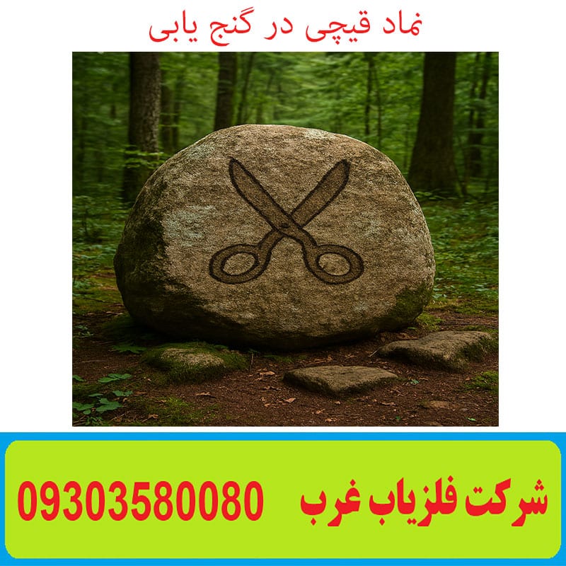 نماد قیچی در گنج یابی